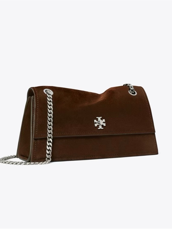 Tory Burch Handbags - NWT Tory Burch Kira Turnlock Brown Suede Shoulder Bag $495